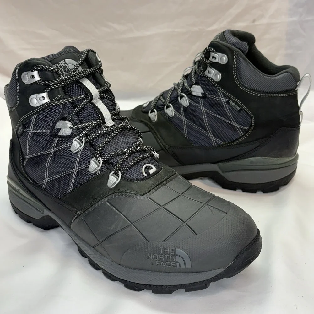 The North Face Snowsquall Mid Boots Mens US 13 Black Waterproof Winter HydroSeal